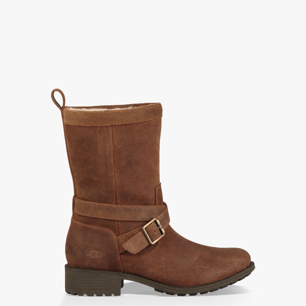 Bottes Classic UGG Glendale Femme Marron Soldes 970DJLMK